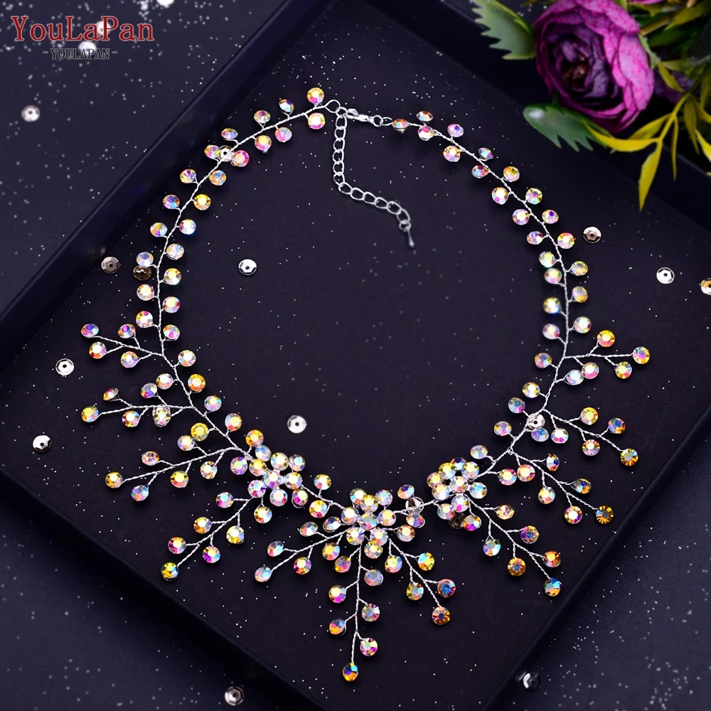 YouLaPan HP399 Vintage Bridal Crown And Tiara Shining Crystal Wedding Headband Bridal Hair Accessories Luxury Wedding Jewelry