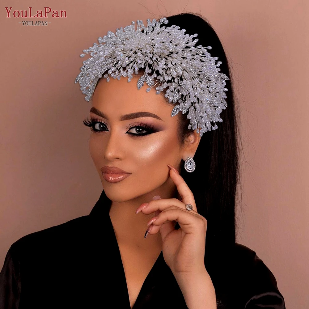YouLaPan HP399 Vintage Bridal Crown And Tiara Shining Crystal Wedding Headband Bridal Hair Accessories Luxury Wedding Jewelry