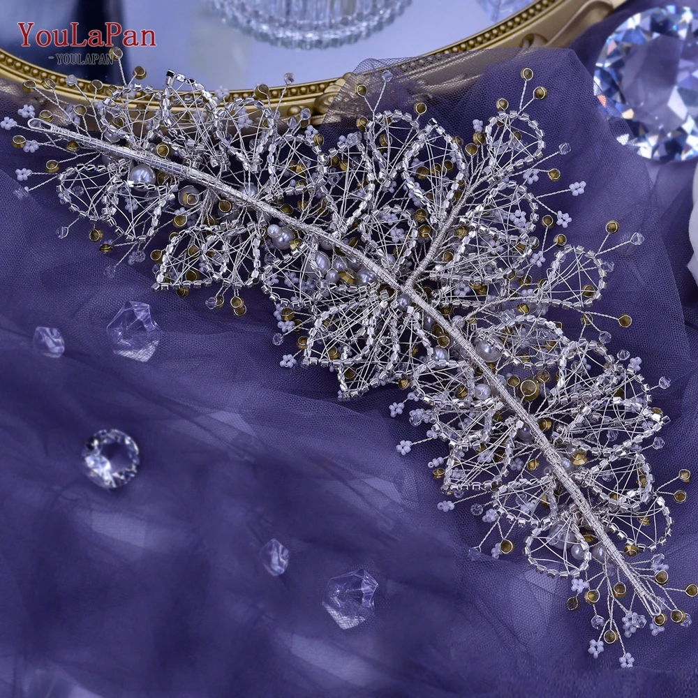 YouLaPan HP399 Vintage Bridal Crown And Tiara Shining Crystal Wedding Headband Bridal Hair Accessories Luxury Wedding Jewelry