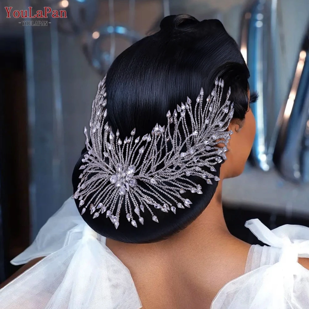 YouLaPan HP399 Vintage Bridal Crown And Tiara Shining Crystal Wedding Headband Bridal Hair Accessories Luxury Wedding Jewelry