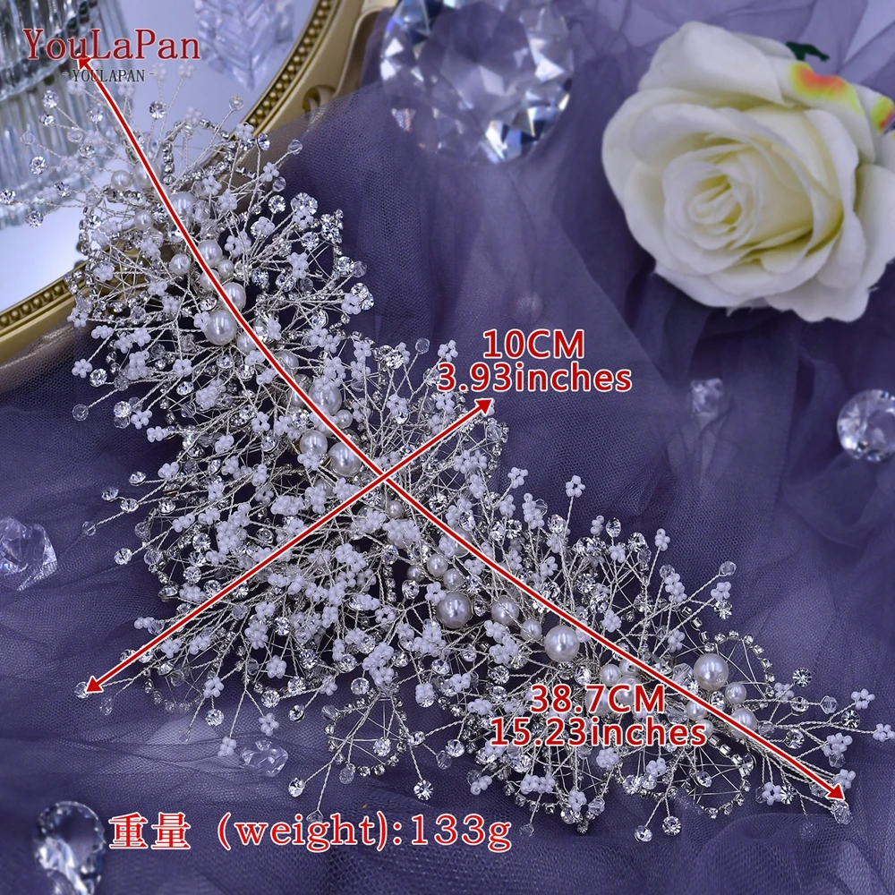 YouLaPan HP399 Vintage Bridal Crown And Tiara Shining Crystal Wedding Headband Bridal Hair Accessories Luxury Wedding Jewelry