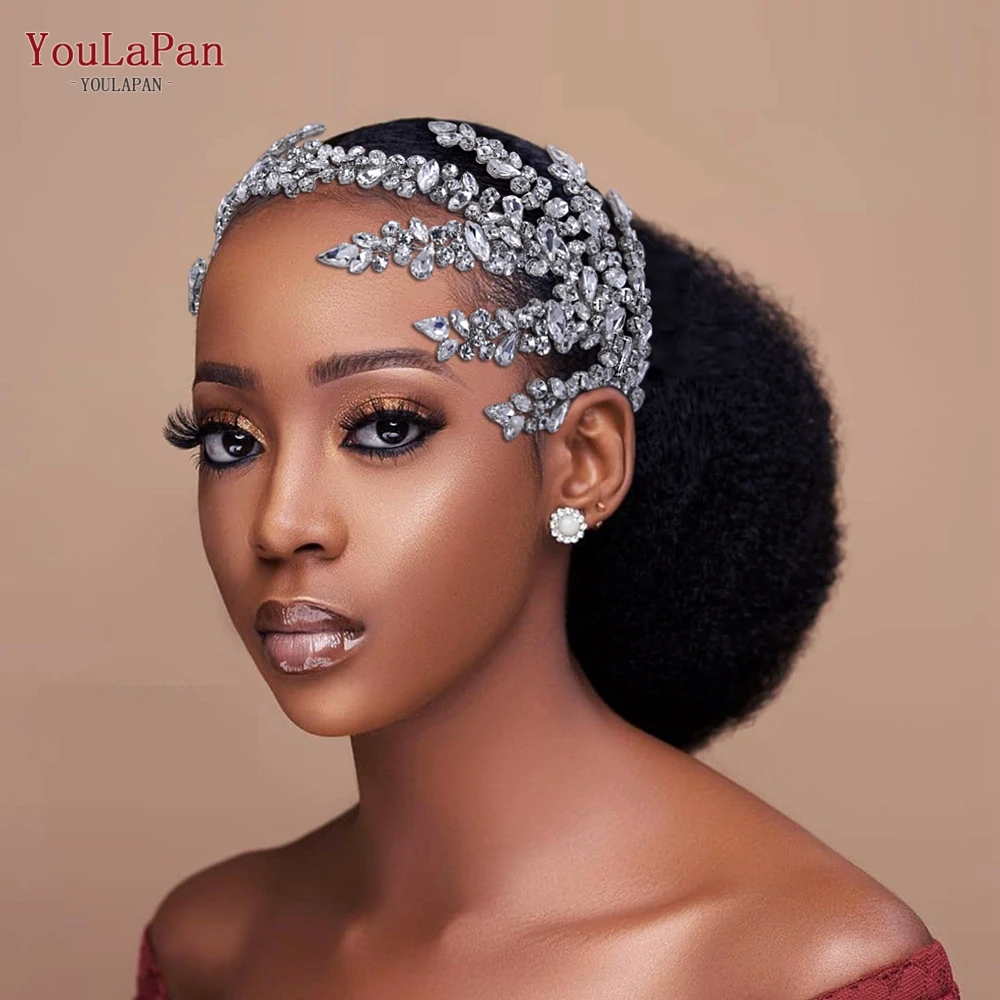 YouLaPan HP399 Vintage Bridal Crown And Tiara Shining Crystal Wedding Headband Bridal Hair Accessories Luxury Wedding Jewelry