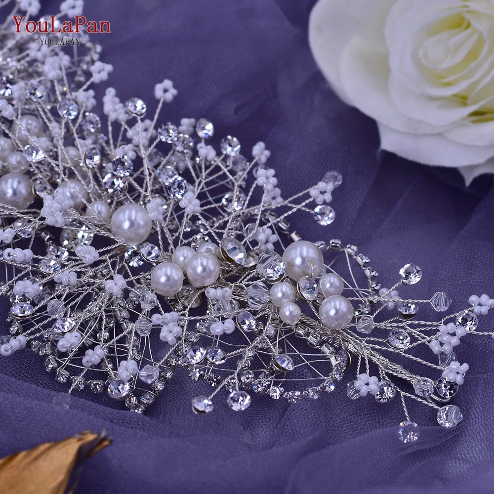YouLaPan HP399 Vintage Bridal Crown And Tiara Shining Crystal Wedding Headband Bridal Hair Accessories Luxury Wedding Jewelry