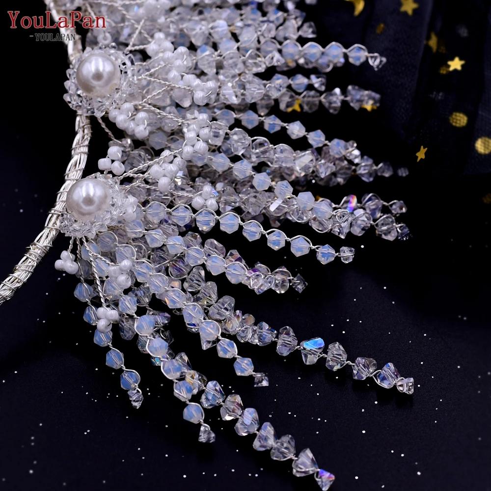 YouLaPan HP399 Vintage Bridal Crown And Tiara Shining Crystal Wedding Headband Bridal Hair Accessories Luxury Wedding Jewelry