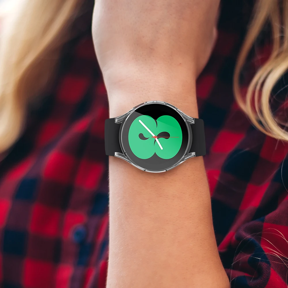 Watch Case for Samsung Galaxy Watch 4/5/6 40mm 44mm Screen Protector TPU All-Around Bumper Protective Cover for Watch 6 40mm44mm