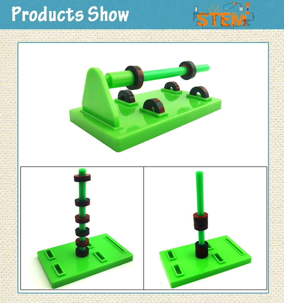 Science Physical Experiment Homemade Magnetic Levitation Suspension DIY Materials, Home School Educational Kit for Kids Students