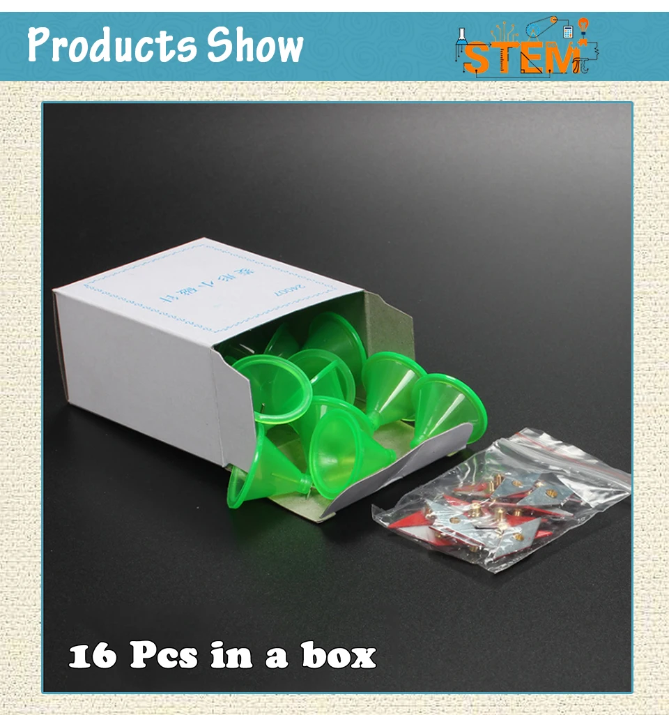16 Pieces Physical Experimental Equipment Instrument Electromagnetism Rhombus Small Diamond-Shaped Magnetic Needle