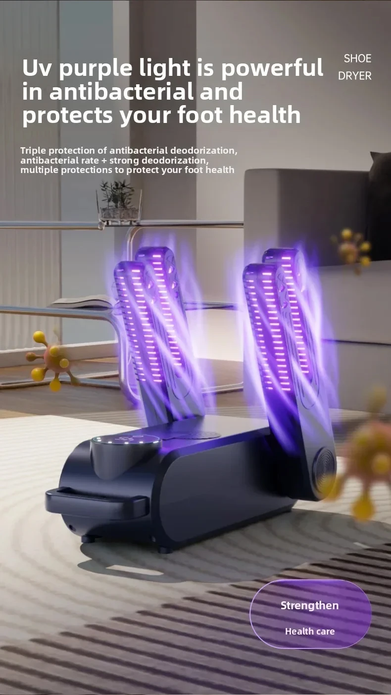 Intelligent Timer Shoe Dryer, Ultraviolet Sterilization And Deodorization Dryer, Foldable Quick-Drying Heater, Household Product
