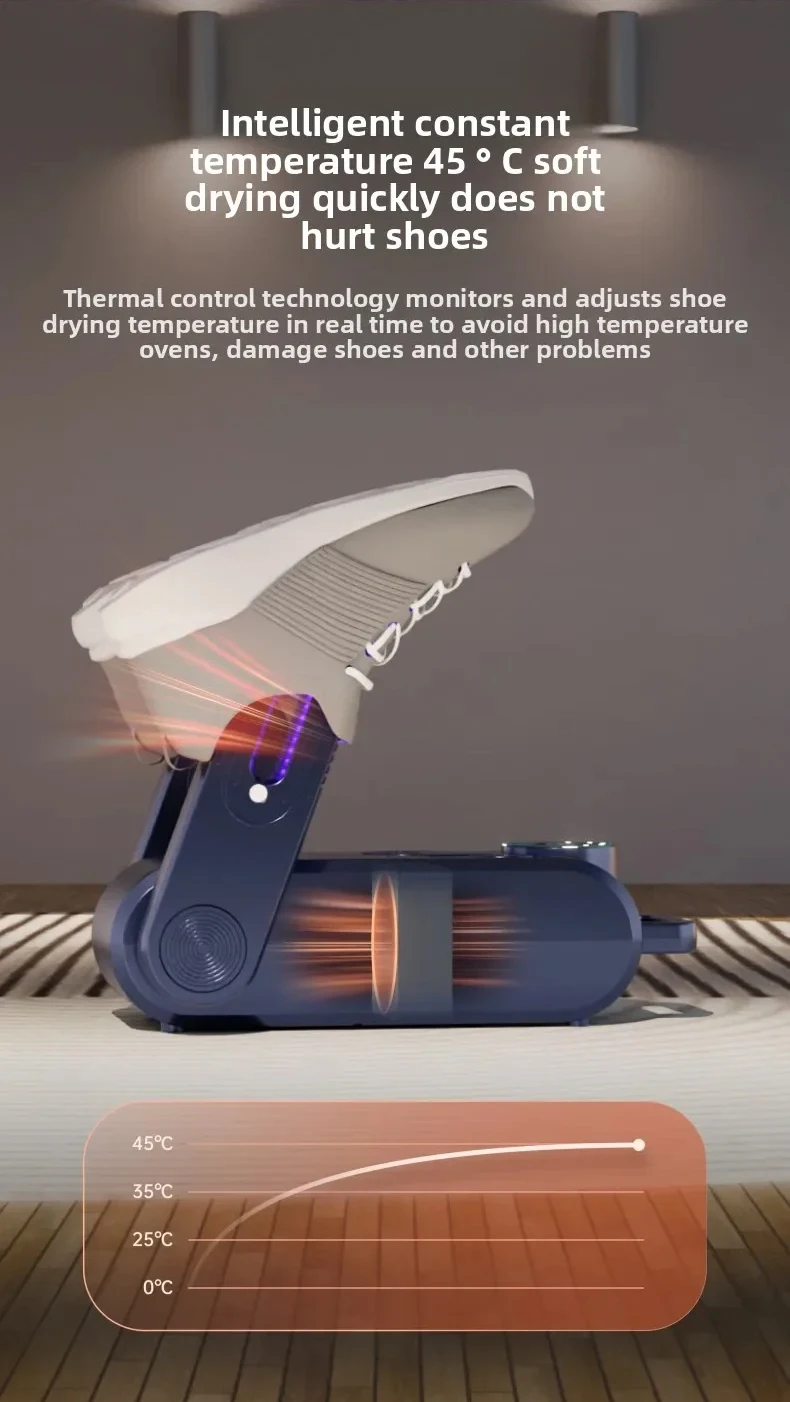 Intelligent Timer Shoe Dryer, Ultraviolet Sterilization And Deodorization Dryer, Foldable Quick-Drying Heater, Household Product