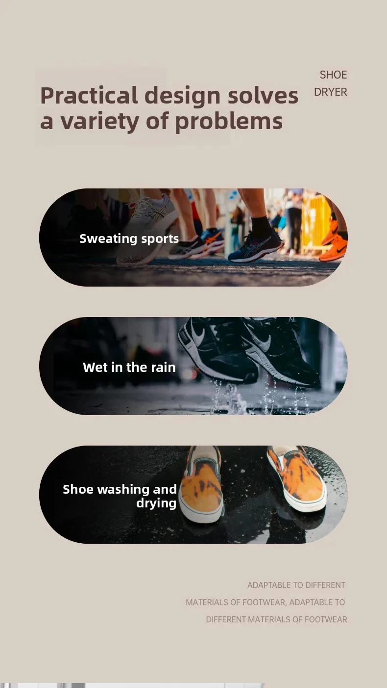 Intelligent Timer Shoe Dryer, Ultraviolet Sterilization And Deodorization Dryer, Foldable Quick-Drying Heater, Household Product