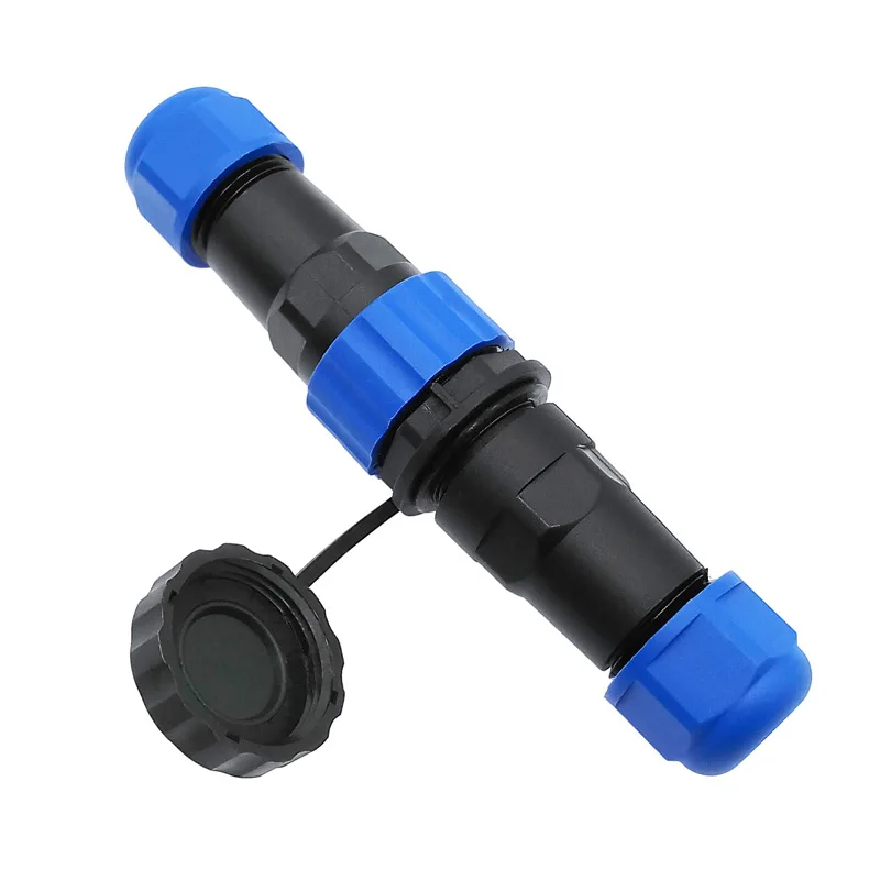 SP20 Straight Waterproof Connector 2/3/4/5/6/7/8/9/10/12/14 Pin IP68 Industrial Cable Connector
