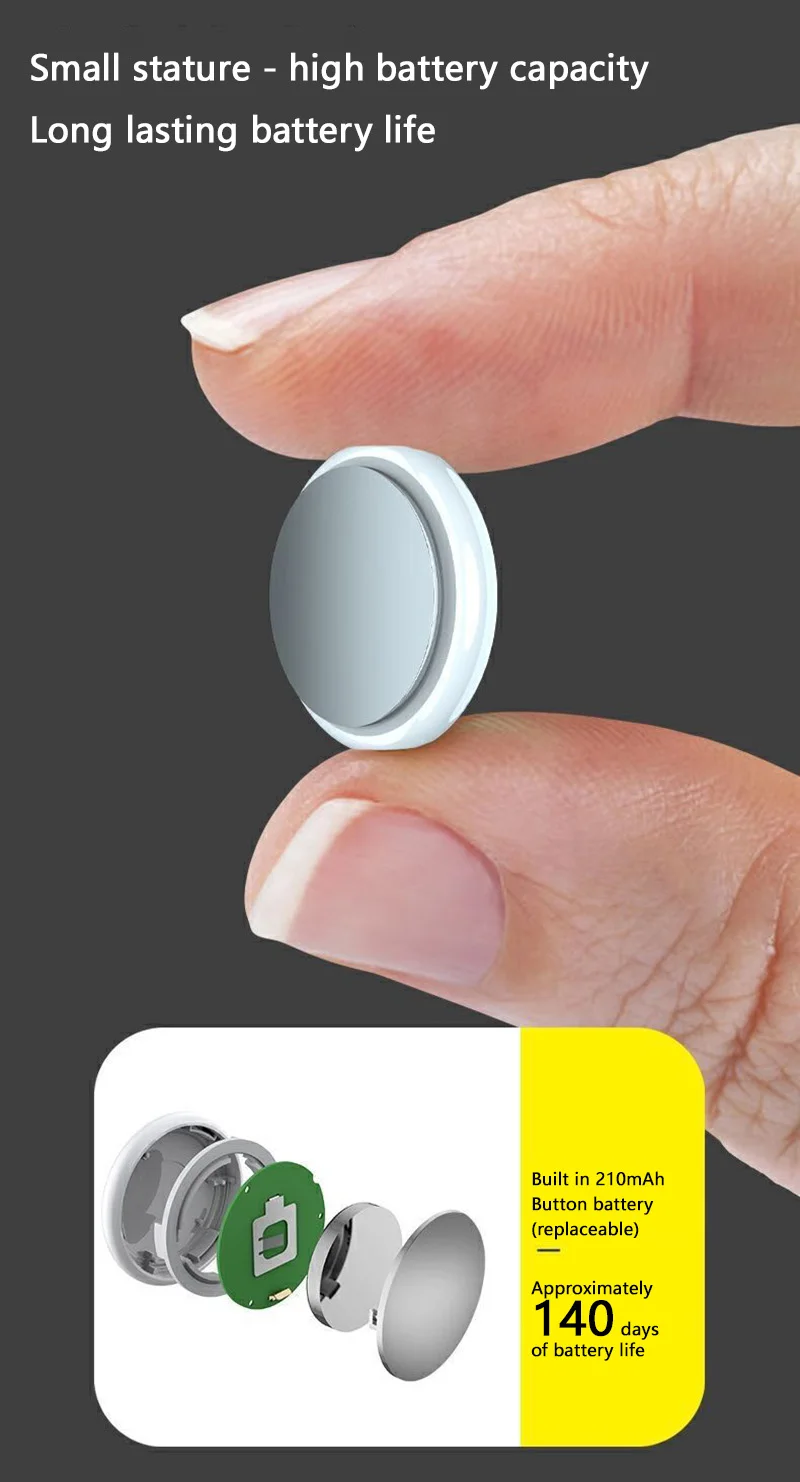 New MINI Tracker Bluetooth 5.0 Anti-Lost Device Pet Kids Bag Wallet Tracking GPS Finder Locator Accessory For IOS Android