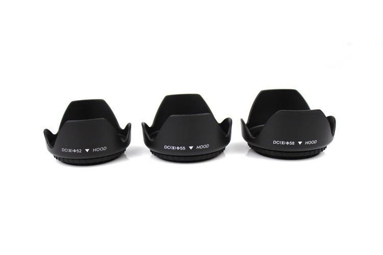 Universal Lens Hood 49mm 52mm 58mm 55mm 62mm 67mm 72mm 77mm 82mm Screw-in Tulip Petal Flower Filter Thread Camera Lente Protect