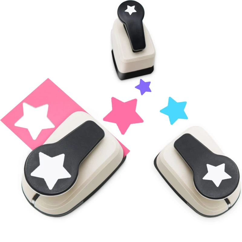 Kids DIY Craft Star Hole Punch Scrapbook Paper Puncher Paper Cutter 9-25mm Punch Scrapbooking Punches Embossing Cutter Puncher
