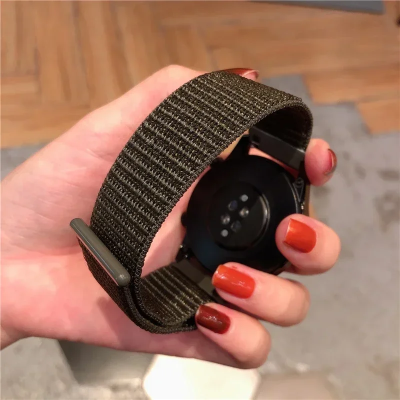 Nylon Loop Band For Amazfit GTS 4/3/2/2e Mini/GTR 4/3/2e/Balance/stratos 20mm/22mm Watch Bracelet for bip 5-3 pro-U-S-lite strap