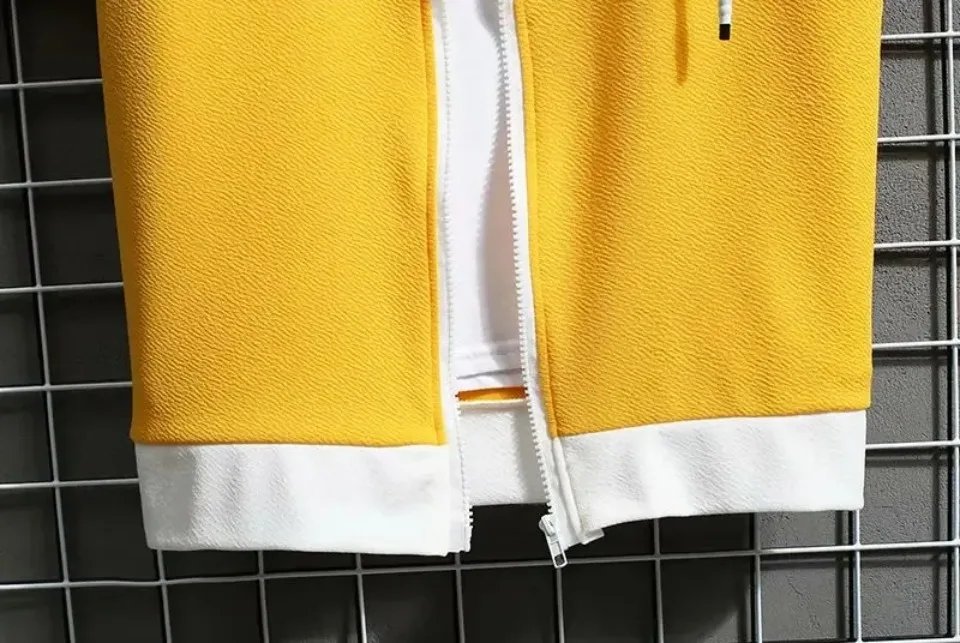 Summer Thin Men's Sports Suit 2-piece Set Casual Hooded Quick Dry Running Exercise Clothes Short Sleeve Shorts