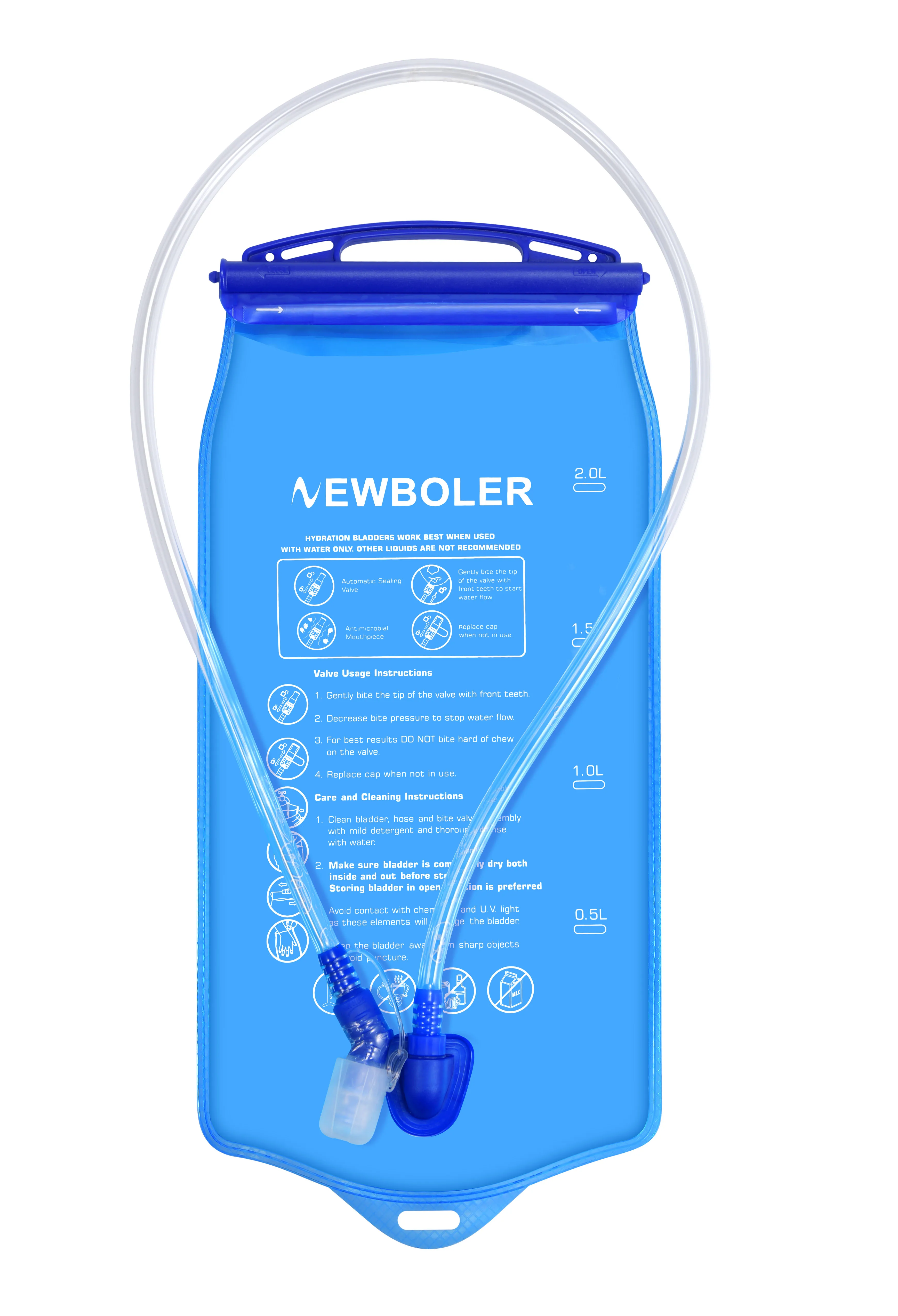 1.5L 2L 3L Water Bag Sports Backpack Bicycle Riding Water Bag Portable Food Grade Outdoor Drinking Water Bag Camping Water Bag