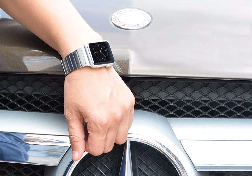 Luxury Stainless Steel Strap For Apple Watch Series 9 8 7 45mm 41mm 44 40 mm Link Bracelet Iwatch Ultra 2 49mm IWatch Metal Band