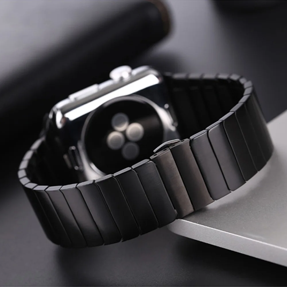 Luxury Stainless Steel Strap For Apple Watch Series 9 8 7 45mm 41mm 44 40 mm Link Bracelet Iwatch Ultra 2 49mm IWatch Metal Band