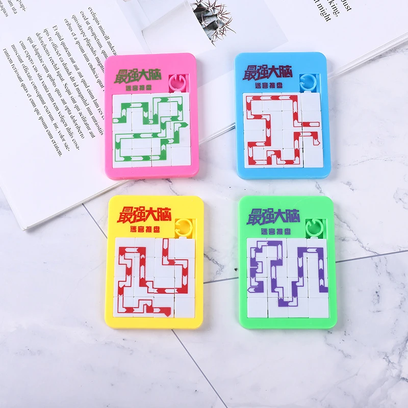 6PCS Random Number Puzzle Plastic Moving Sliding Early Education Animal Children's Jigsaw Puzzle Toy School Kindergarten Gift