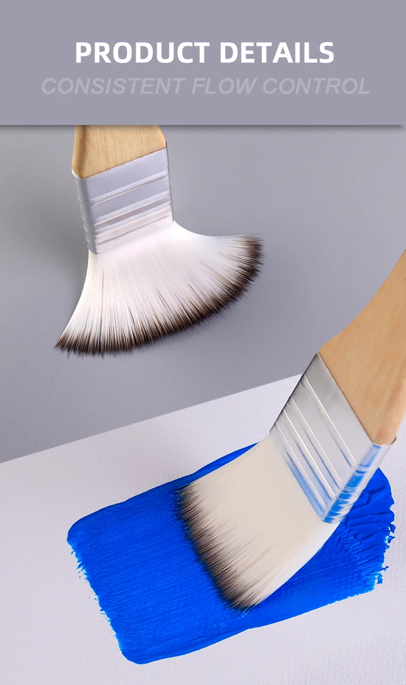 Nylon Brush Set, Art Supplies, Beginner Art Wall Painting, Watercolor, Oil Painting, Acrylic Paint Board Brush Tools