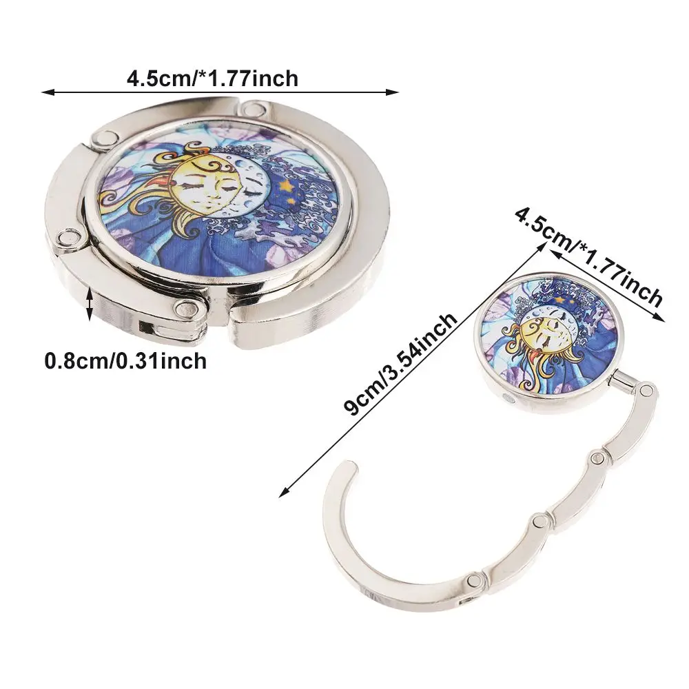 Fashion Crystal Folding Portable Desk Hooks Table Hanger Purse Holder Table Bag Hook