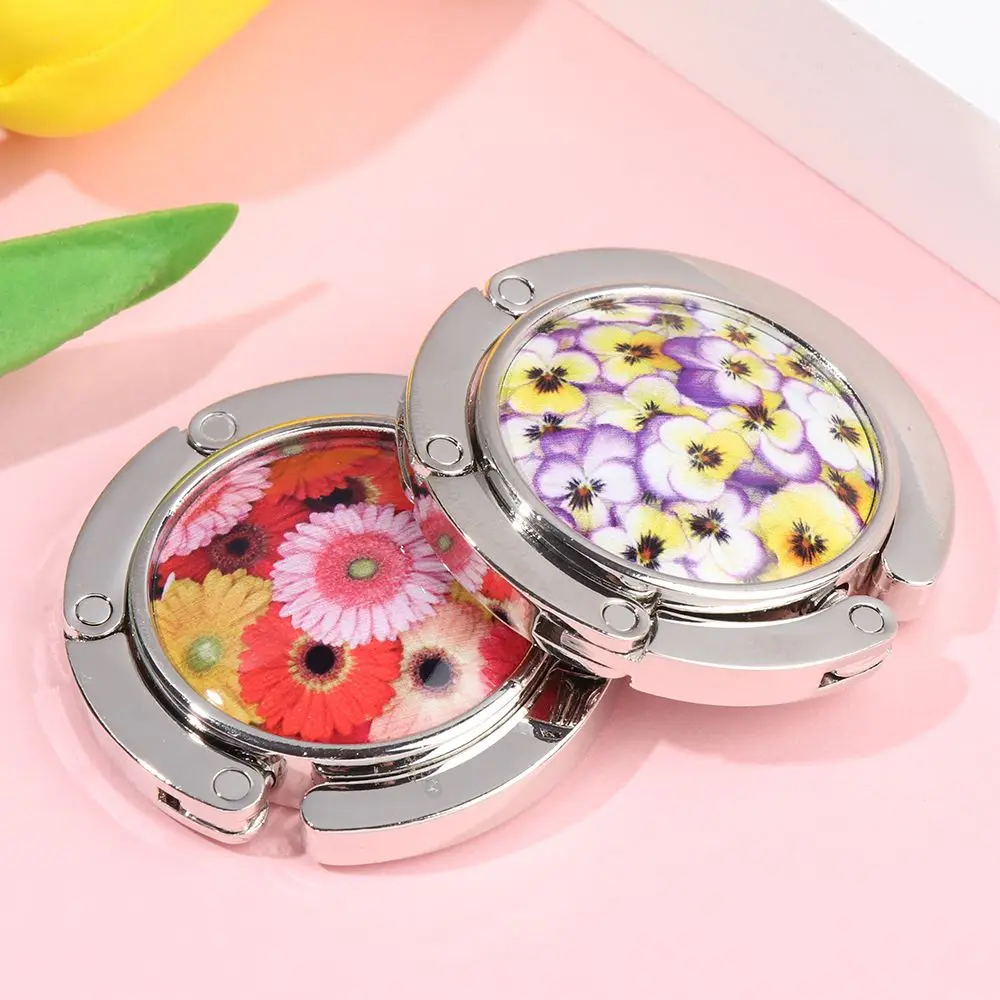 Fashion Crystal Folding Portable Desk Hooks Table Hanger Purse Holder Table Bag Hook