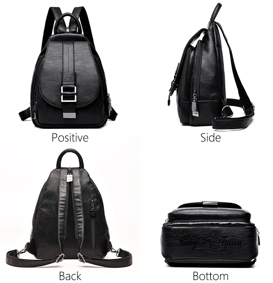 2026 New Hot Women Leather Backpacks Female Vintage Backpack for Teenage Girls School Chest Bag Travel Bagpack Ladies Back Pack