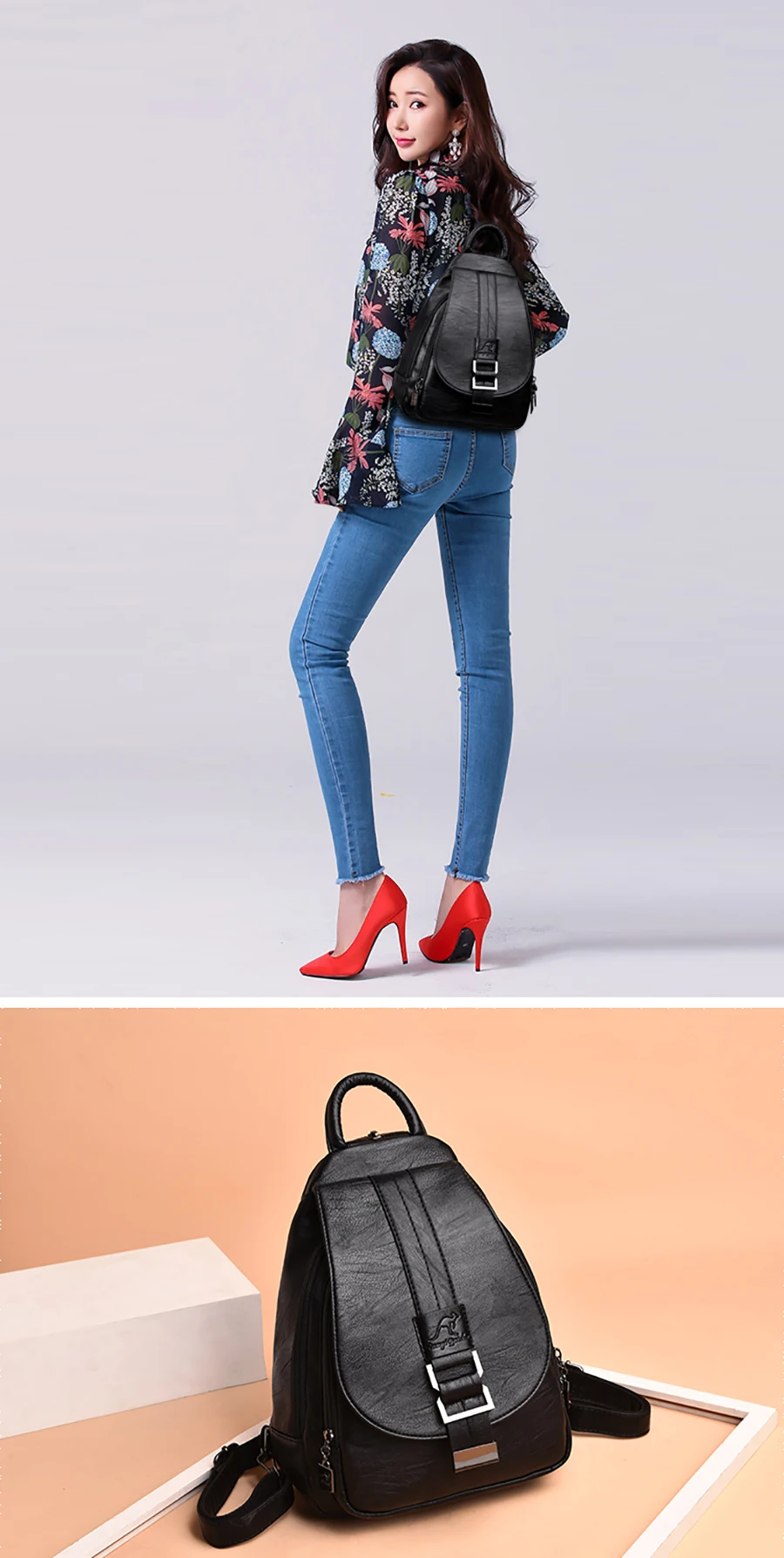 2026 New Hot Women Leather Backpacks Female Vintage Backpack for Teenage Girls School Chest Bag Travel Bagpack Ladies Back Pack
