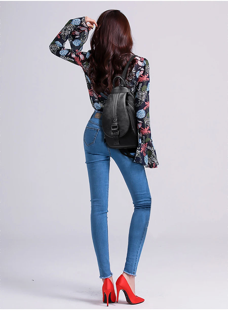 2026 New Hot Women Leather Backpacks Female Vintage Backpack for Teenage Girls School Chest Bag Travel Bagpack Ladies Back Pack