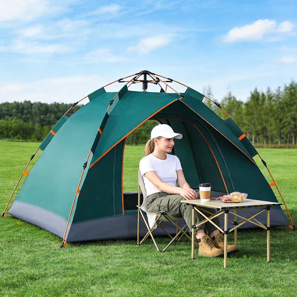 Automatic Quick-opening Tent Folding Outdoor Camping Beach Ultralight Tent Rainproof UPF50+ Anti UV Shelter 2 Person Tents