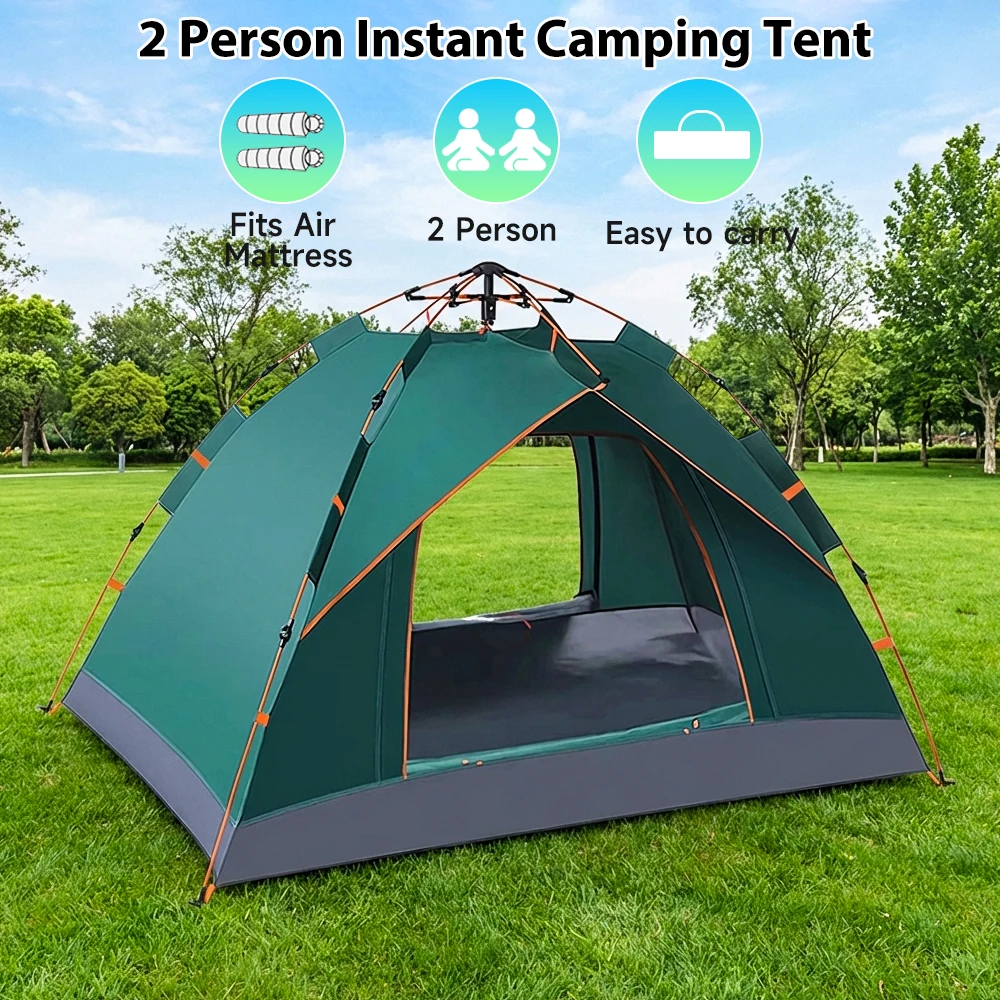 Automatic Quick-opening Tent Folding Outdoor Camping Beach Ultralight Tent Rainproof UPF50+ Anti UV Shelter 2 Person Tents