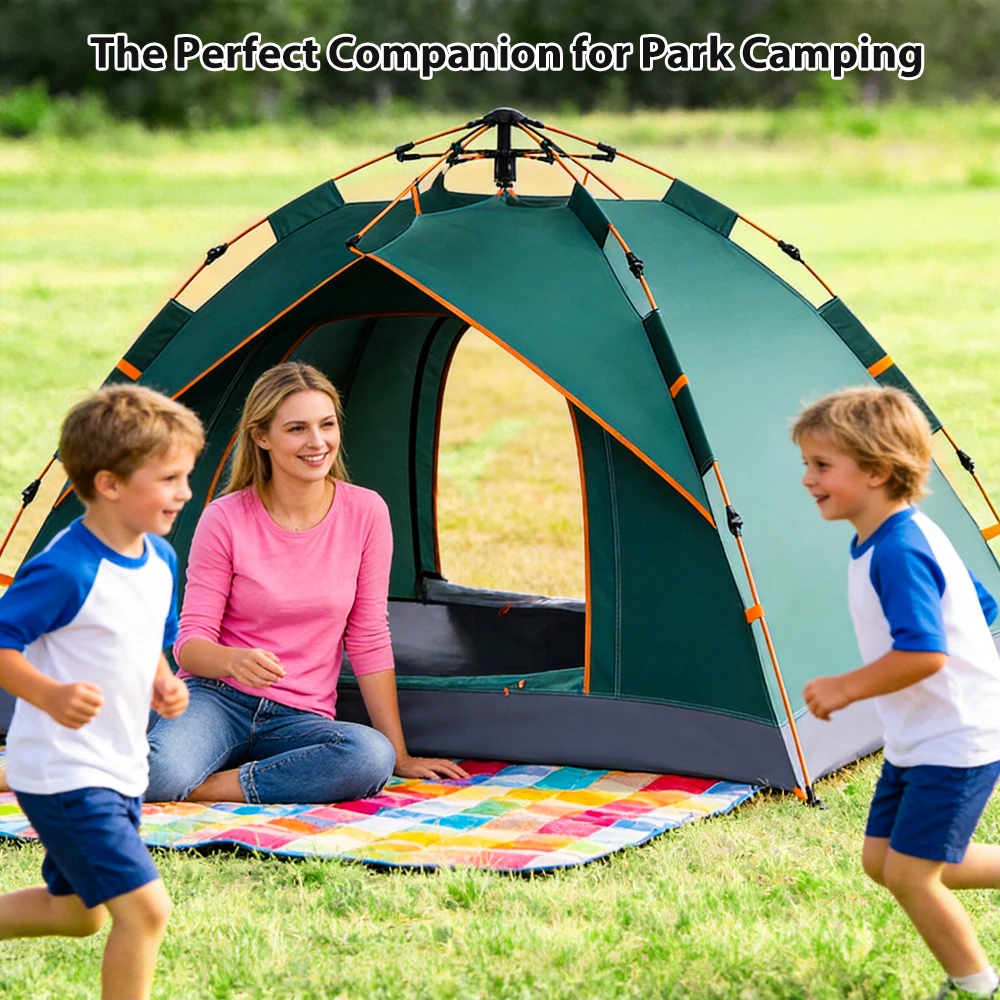 Automatic Quick-opening Tent Folding Outdoor Camping Beach Ultralight Tent Rainproof UPF50+ Anti UV Shelter 2 Person Tents
