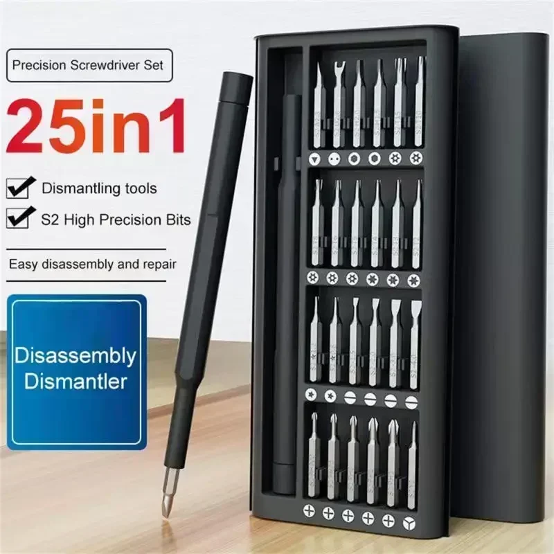 Precision Screwdriver Set Small Screw Driver with Torx Cross Head and Flat Head Magnetic Repair Tool for Electronics Watch DIY