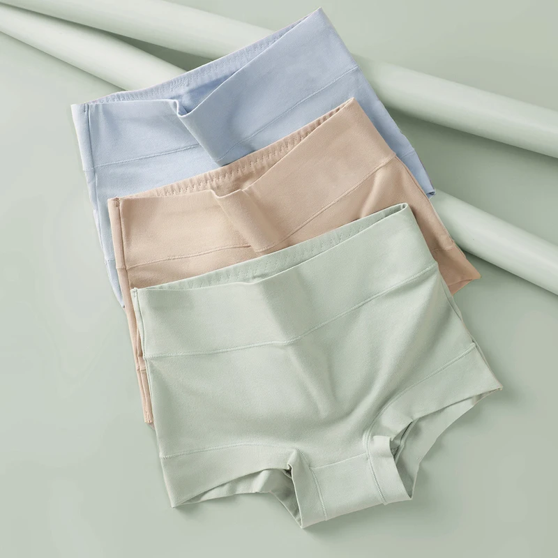 2Pcs/Set High Waist Underwear Women Cotton Panties Breathable Body Slimming Lady Briefs Seamless Soft Underpants Female Lingerie