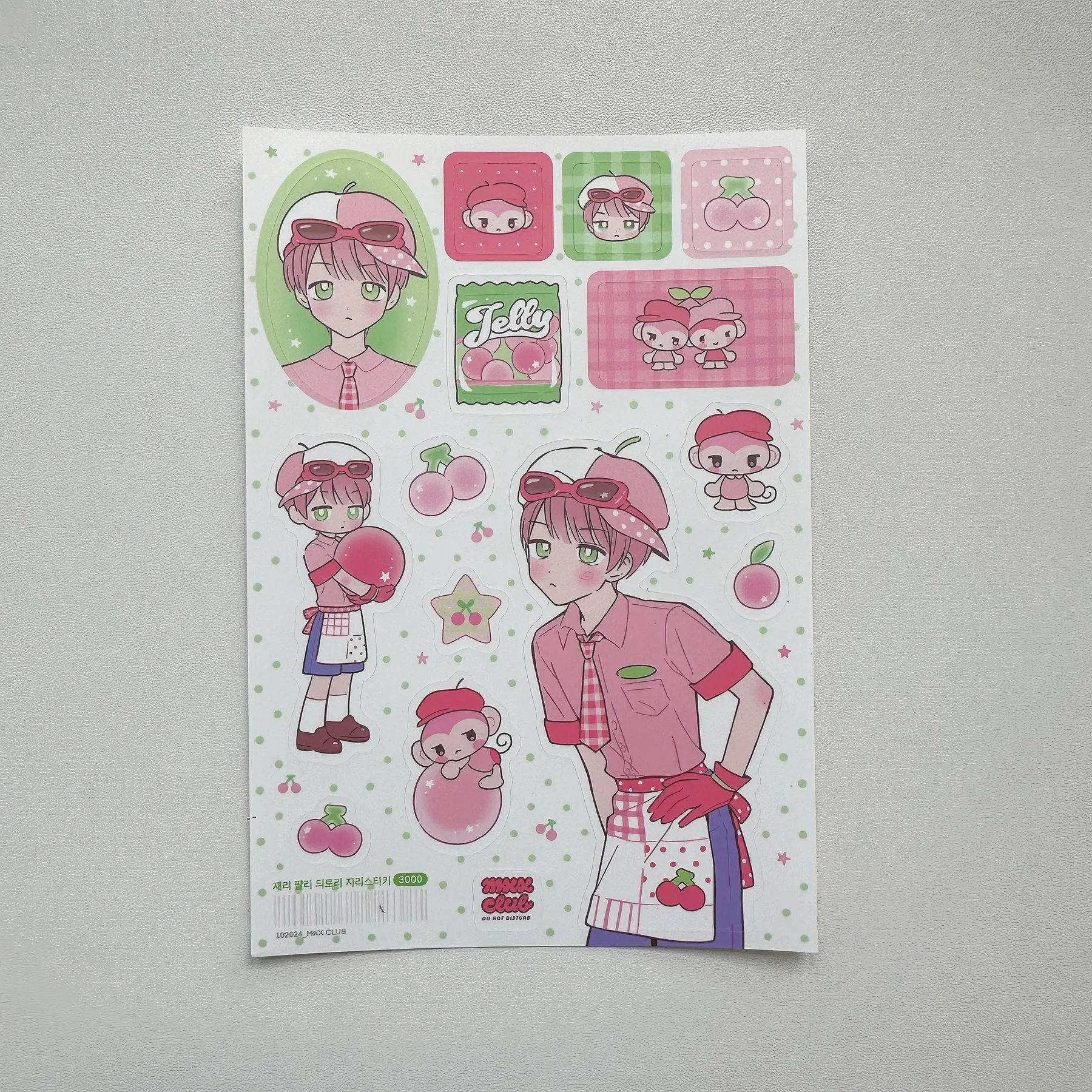 1/9PCS Korean Sweet Cool Girl Stickers Cute Cartoon Anime Girl Stickers Journal Diary Notebook Scrapbook Diy Decorative Stickers
