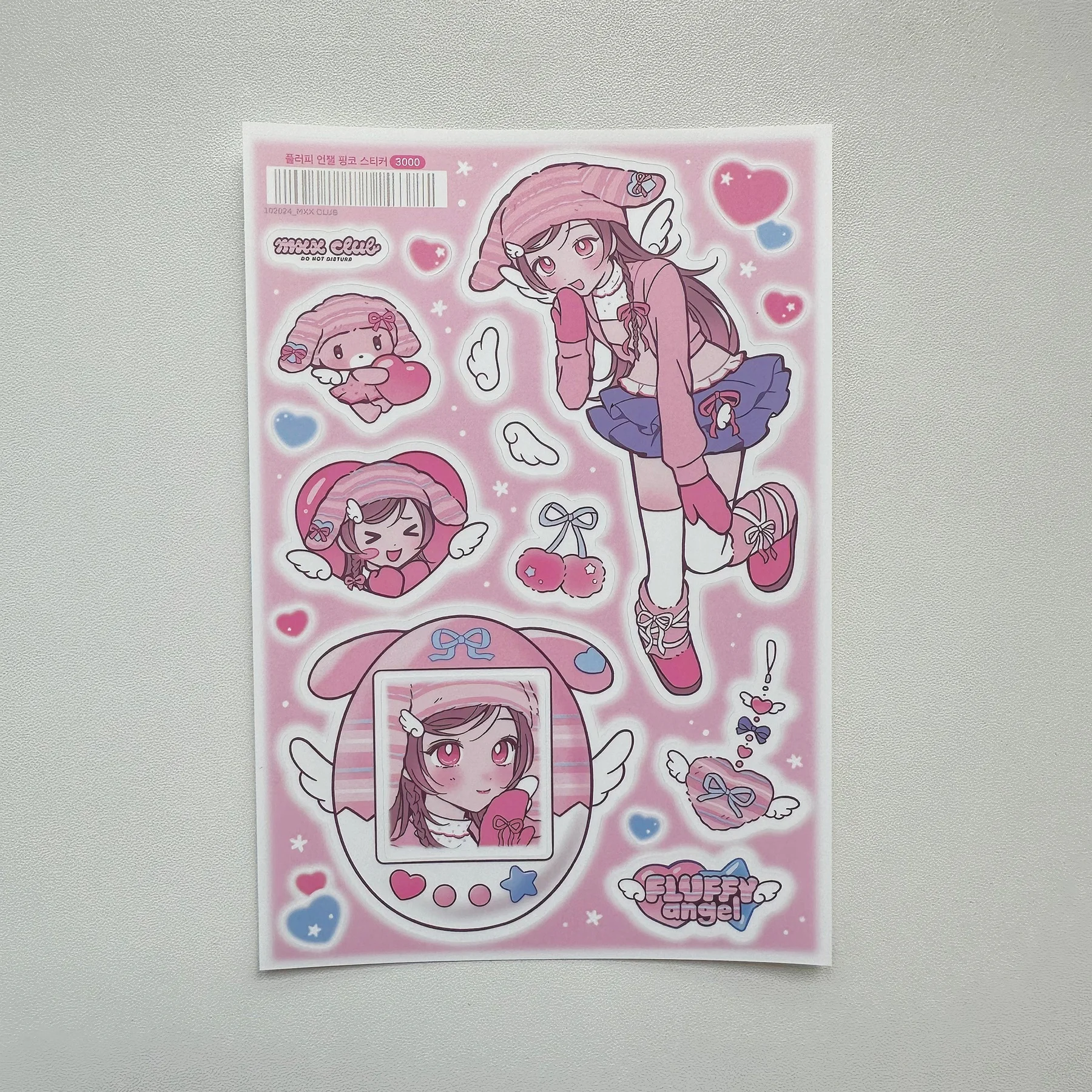 1/9PCS Korean Sweet Cool Girl Stickers Cute Cartoon Anime Girl Stickers Journal Diary Notebook Scrapbook Diy Decorative Stickers