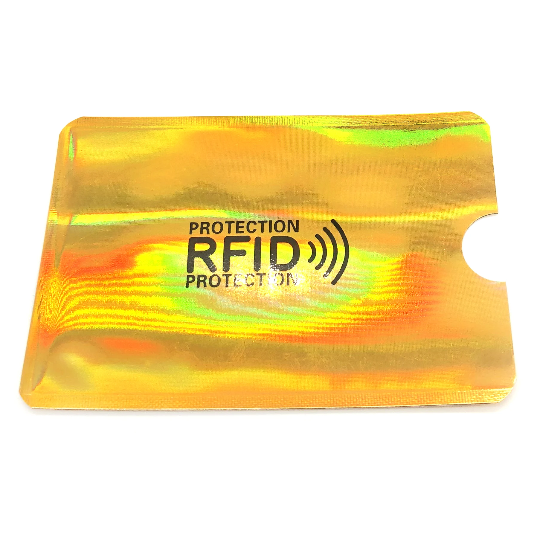 10PCS Laser Aluminum Foil RFID Bank Card Case Anti-degaussing Card Holder Protection Shielding Bag NFC Anti-Theft Card Holder