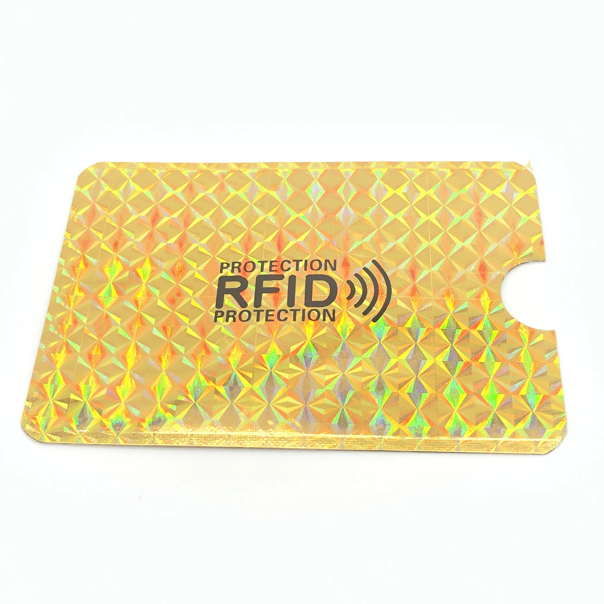10PCS Laser Aluminum Foil RFID Bank Card Case Anti-degaussing Card Holder Protection Shielding Bag NFC Anti-Theft Card Holder