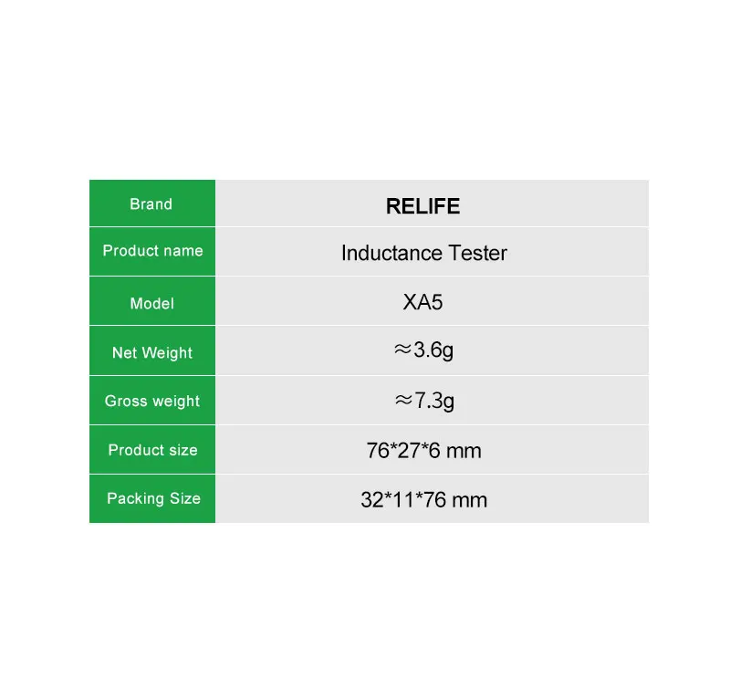 RELIFE XA5 Inductance Tester Electromagnetic Non-Contact Fault Detection for Phones PCB Motherboard Repair Diagnostics Tool