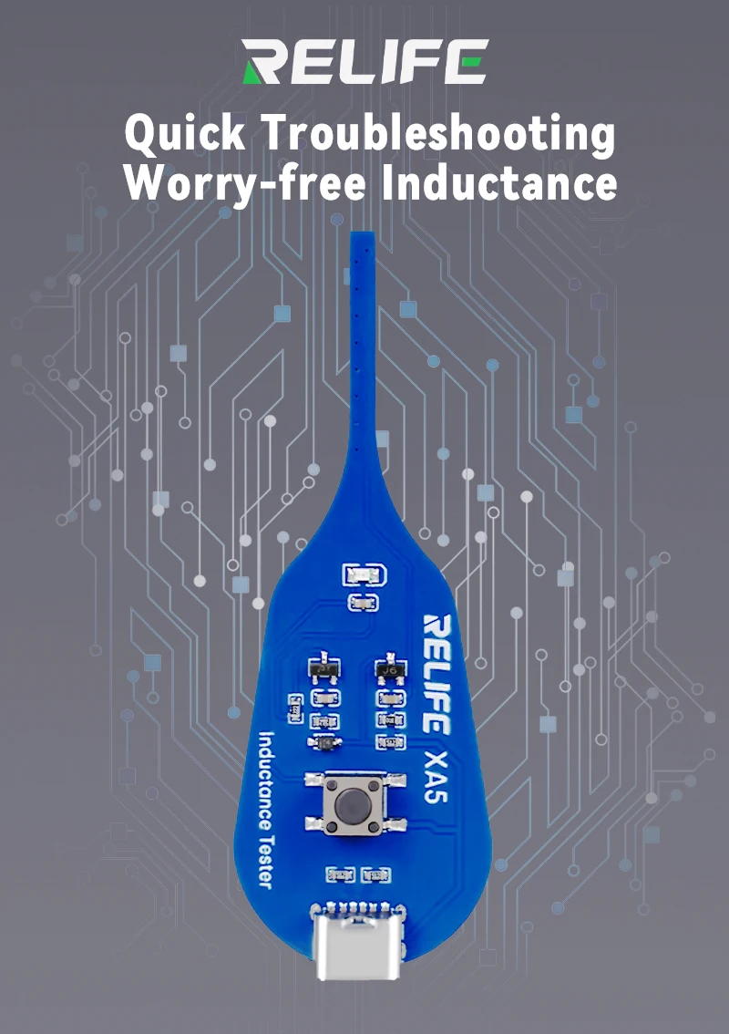 RELIFE XA5 Inductance Tester Electromagnetic Non-Contact Fault Detection for Phones PCB Motherboard Repair Diagnostics Tool
