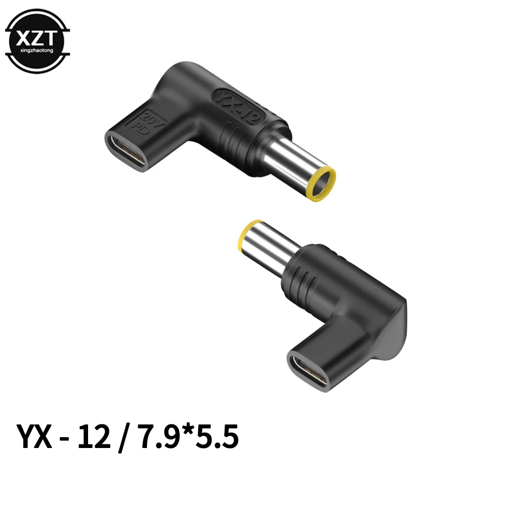 20V100W Laptop Power Adapter Connector DC Plug USB Type C Female to DC Male Jack Converter for Hp Dell Asus Acer Lenovo Notebook