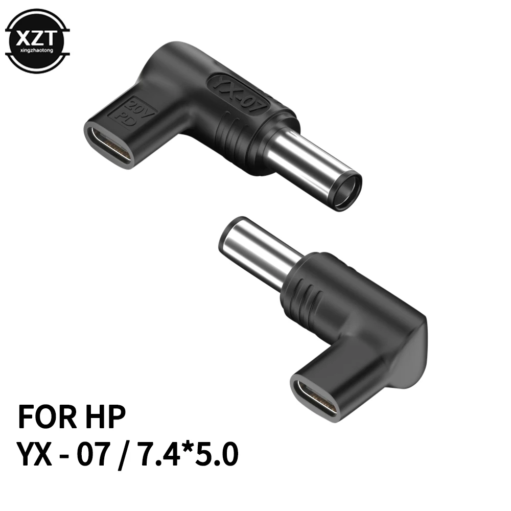20V100W Laptop Power Adapter Connector DC Plug USB Type C Female to DC Male Jack Converter for Hp Dell Asus Acer Lenovo Notebook