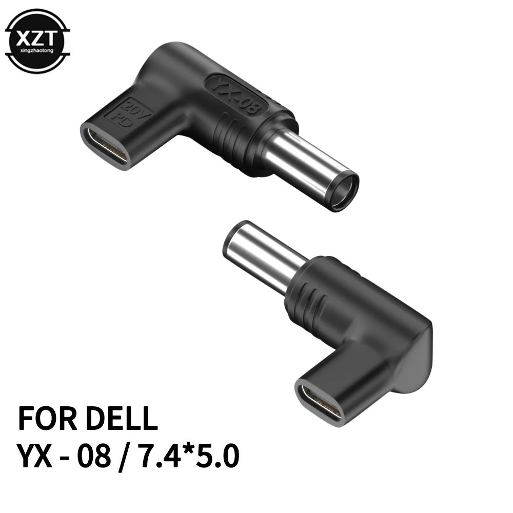 20V100W Laptop Power Adapter Connector DC Plug USB Type C Female to DC Male Jack Converter for Hp Dell Asus Acer Lenovo Notebook
