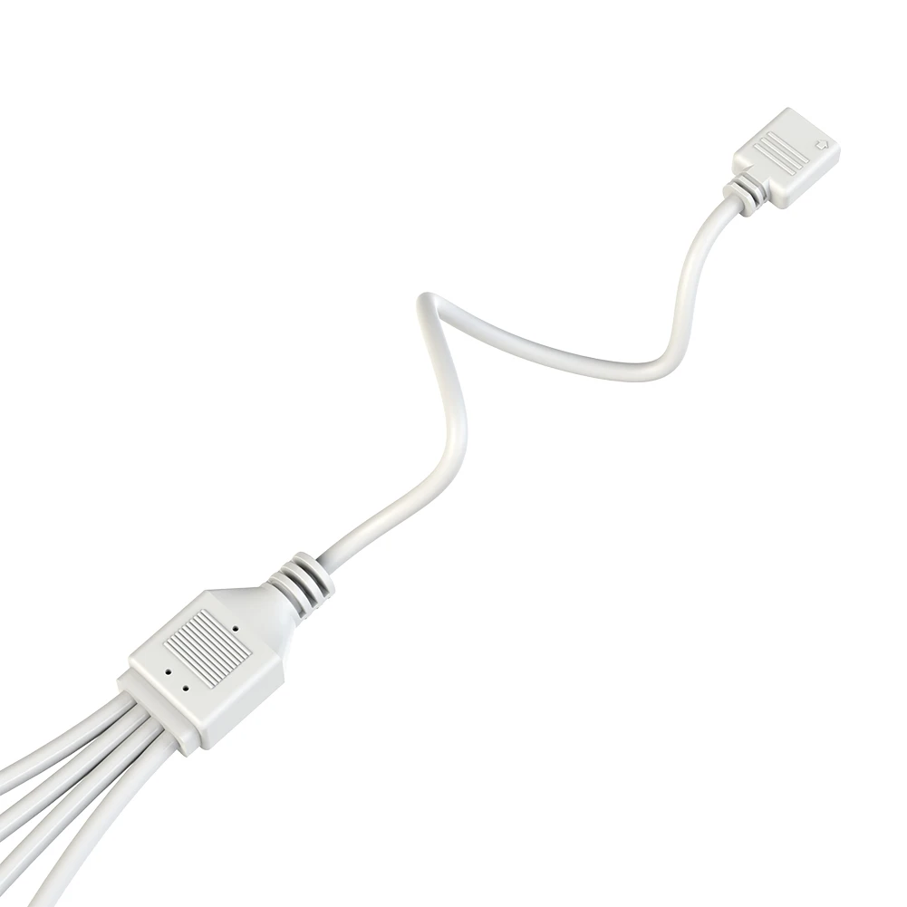 COOLMOON ARGB SYNC Splitter 5V 3 Pin 1 to 2/3/4 30CM Mainboard ARGB Extension Cable with Protective Cap for Computer Chassis