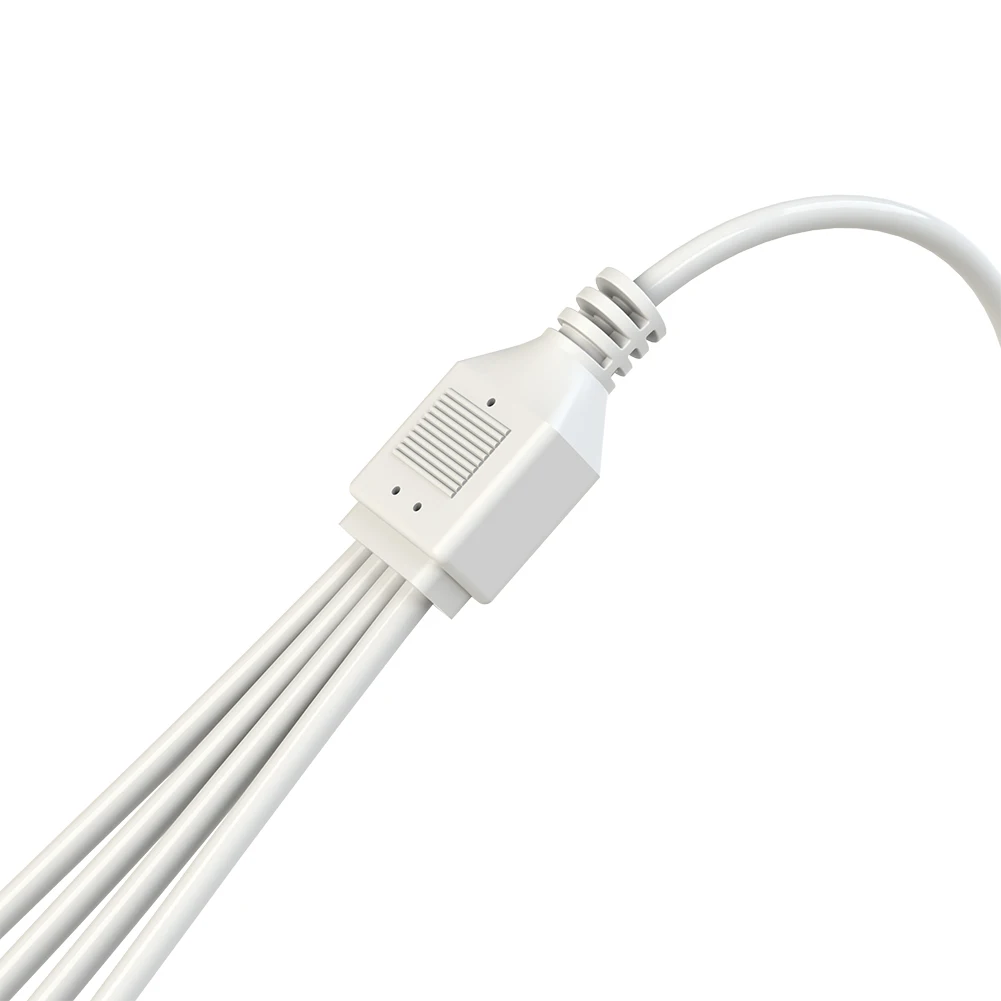 COOLMOON ARGB SYNC Splitter 5V 3 Pin 1 to 2/3/4 30CM Mainboard ARGB Extension Cable with Protective Cap for Computer Chassis