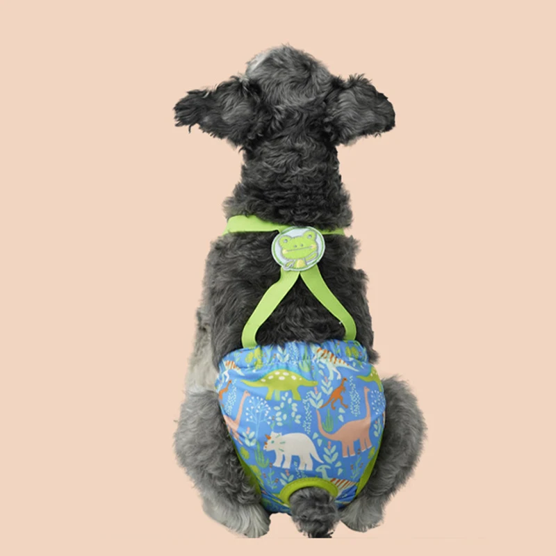 Cartoon Print Pet Dog Shorts Diaper Sanitary Physiological Pants Washable Female Short Panties Menstruation Underwear Briefs