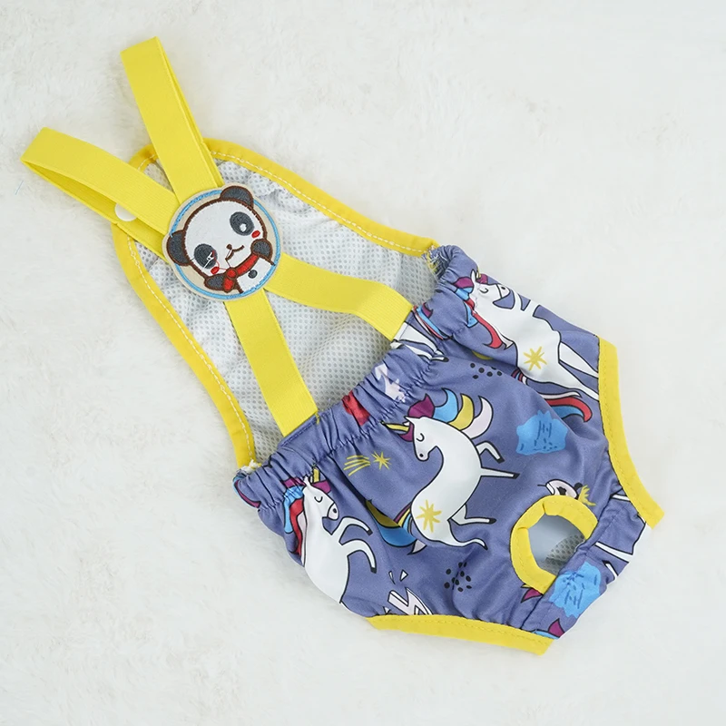 Cartoon Print Pet Dog Shorts Diaper Sanitary Physiological Pants Washable Female Short Panties Menstruation Underwear Briefs