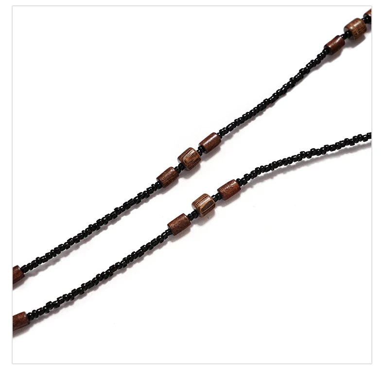 2022 New Wooden Beaded Glasses Chain for Women Fashion Lanyard Acrylic Mask Sunglassses Strap Cord Hanging Neck Hold