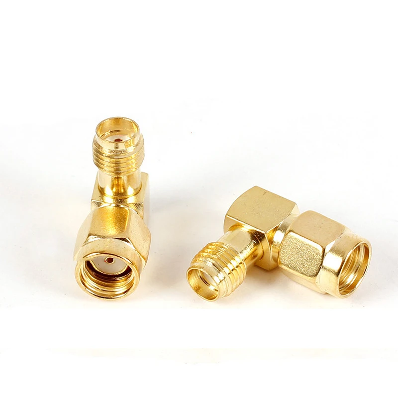 2PCS SMA to SMA Adapter SMA Male Female to Male Female RP SMA Straight 3 Way Right Angle 90 135 Degree RF Connector for Antenna